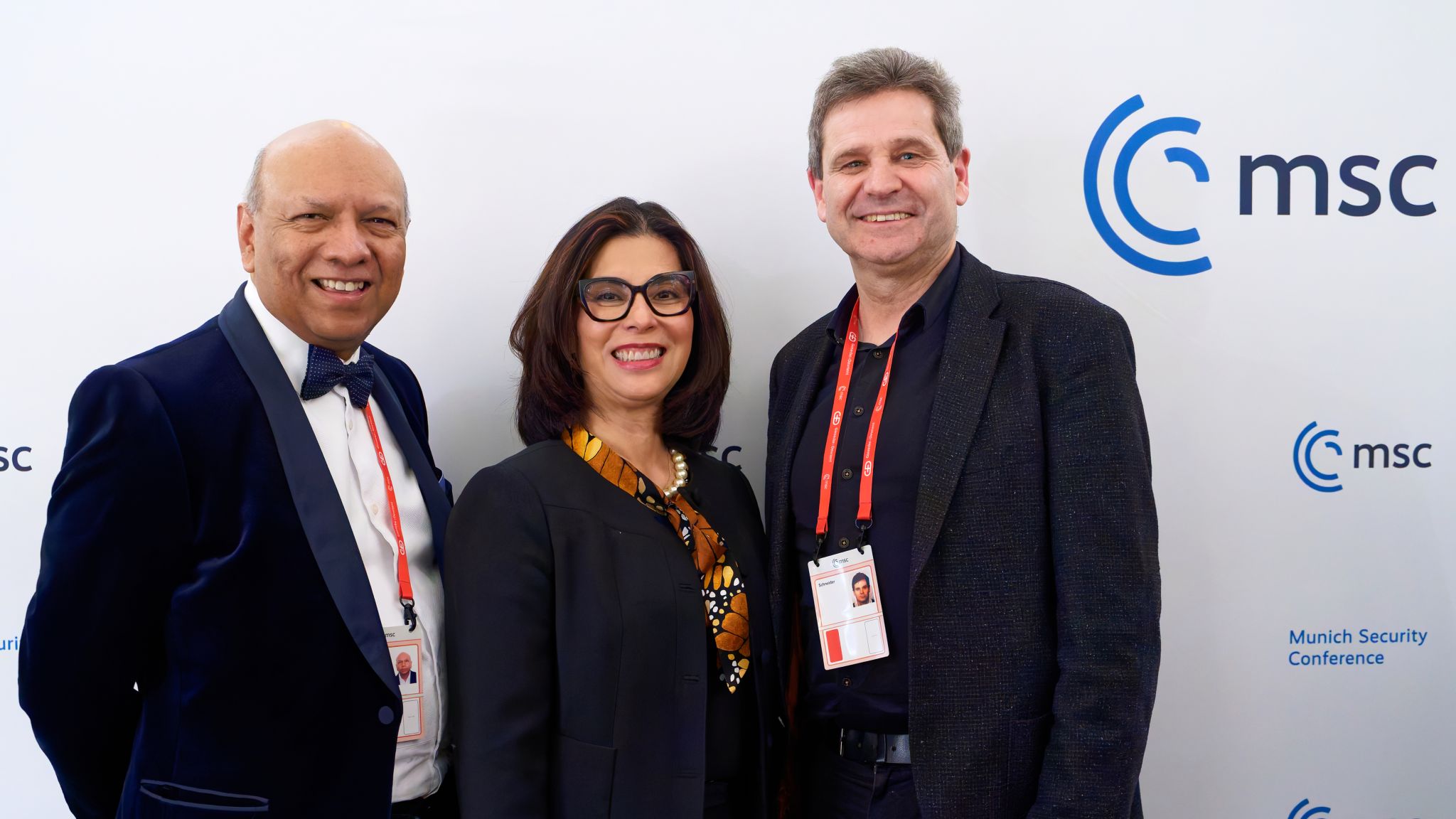 Our new Co-Chairs Dr. Ralf Schneider, Allianz anf Dr. Sumit Chanda, Atos with Former Chairwoman Natalia Oropeza, Siemens